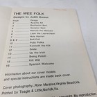 The Wee Folk Cross Stitch Booklet Charts Pattern Judith Bonnot