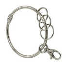 Metal Large Key Ring 7 7cm Big Key Holder Ring With Swivel Clasps 3 Split Rings