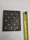 Antique Cast Iron Wood coal Stove Ash Grate  Square  Scalloped Sides