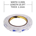 Double Sided Foam Tape  0 39 In X 16 5ft  Mounting Tape Heavy Duty  Removable Pe