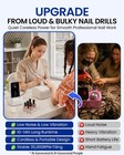 Professional Nail Drill 35000rpm Efile Coreless Motor Portable 14h Battery Salon
