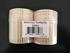 Makerstep 1000 Wooden Toothpicks Ornate Handle In 1000 Pack  Wood