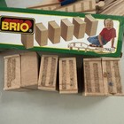 Vintage Brio Wooden Railway Bridge Train Track Supports  set Of 6   33355