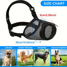 Nylon Dog Muzzle For Anti-barking Biting Licking  Air Mesh Soft Fabric Drinkable