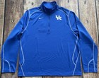 Nike Dri-fit Uk Kentucky Wildcats 1 4 Zip Pullover Blue Mens Xl Excellent