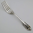 Sterling Silver Wallace Grande Baroque European Size Heavy Salad Fork   189 Each