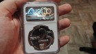 1975 Israel Bond Program 25 Lirot  800 S--ilver 30 Grams Coin Ngc Ms64