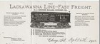 Rare Graphic Signed Letter Head - Lackawanna Railroad Line Chicago Buffalo 1912