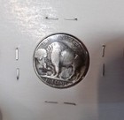   Hobo  Crowned King Skull Made From A Real Buffalo Nickel Signed
