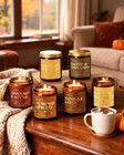 Aoovoo 6 Pack Fall Candles Set - 42oz Autumn 42 Oz  6