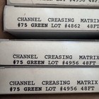 48ft Channel Creasing Matrix 1 9 Mm Green  75 - Centered - Brand New - Box Of 6