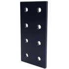 Lot Of 4 80 20 25-4165-black Rectangular Flat Plate 8 Hole 25 Series 100mmx50mm