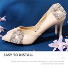 Bridal Shoe Clips Wedding Square Fancy For Shoes Bride Buckle