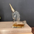 Vintage Avon Unicorn Perfume Bottle Clear Glass Gold Horn 1970s Collectible Rare