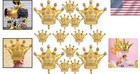 Stunning Gold Crown Balloons - 14pcs Set For Birthday  Wedding  And Celebrations