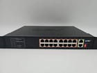 Bv-tech 16-port Poe  Switch W 2 Gigabit Uplink Ports Poe-sw1602a Tested