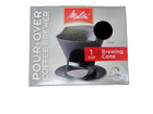 Melitta Coffee Makers Pour-over Coffee Brewer Cone  Black 1 Cup  109352  New