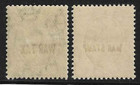 St  Kitts Nevis Stamps 1916 Sc  Mr1  Mr2   King George  War Tax Stamps