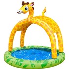 Banzai Shade   Sun Giraffe Pool Inflatable Swimming Pool With Shade Canopy