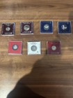 Israel Government 850 Silver Coins Lot Of 7 Coins Commemorative Proof