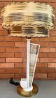 Vintage Mcm Acrylic Lamp Fibrerglass Shade Mid Century Modern Lighting 50s 60s