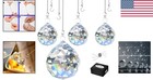 4 Pcs Hanging Crystal Ball Prisms For Feng Shui   Sunlight Rainbows - Gift Ready