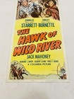 1952 The Hawk Of Wild River Orig Linen Back 14x36 Movie Poster Charles Starrett