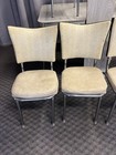 Vintage Formica Dining Table Chairs Set Mid Century Modern Retro Chrome Kitchen