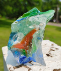 Glass Rock Slag Aquarium Landscape Rocks Sea Glass Colorful Slag Glass Lapidary