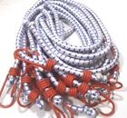 Bungee Cord Heavy Duty 12 Pc  Set 24  Inch  2 Ft   Red Tip Tie Down Strap Bungie