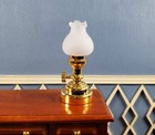 Dollhouse Battery Light Tulip Table Lamp Gold 1 12 Scale Miniature Lantern