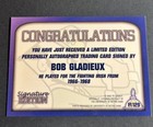 Bob Gladieux 2003 Tk Legacy Signed auto Notre Dame Signature Special Edition