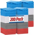 Fixsmith Shop Towels  Microfiber Cleaning Cloth Bulk  200 Pack Microfiber Tow   