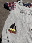 Clifford Vtg Gray One-piece Romper With Embroidered Clifford Unisex 18 Months