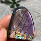 54g  Natural Purple Labradorite Quartz Crystal Stone Specimen Healing