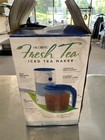 New Mr  Coffee Iced Tea Maker Tm70 Blue 3 Quart Size W  Pitcher Open Box Damage