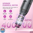 Electric Nail Drill Professional  Portable Nail File For Acrylic Gel Nails  C