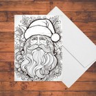 Christmas Coloring Cards  Diy Large A7 Holiday Greeting Card Kit With Envelopes