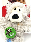 Kong Wild Knots Bear Xs Light Gray Squeaky Plush Dog Toy 4 
