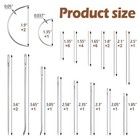 Heavy Duty Hand Sewing Needles Set - Large Eye Leather Sewing Needles For Han   
