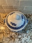 Blue Willow By  churchill Covered Tureen Vegetable Soup Casserole Dish Vtg Mint 