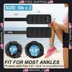 Adjustable Ankle Weights 10lb Pair Leg Weights With Removable Bags