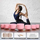 Cvnc 432hz 6 -12  7 Pcs Pink Set Crystal Singing Bowl W  Case Sound Healing
