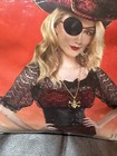 Amscan Adult Pirate Lace Blouse Costume Halloween Fancy Dress Up Shirt