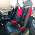 Utv 4-point Harness 2  Push Button Sewn-in Pads Rzr Pro Xp Maverick X3 R Black