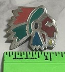 Vintage Native American Indian  Silver Tone Brooch Pin Jewelry Xa-74