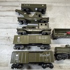 Marx O Gauge Army Military Freight Car Lot Crane Missile Tank Car Caboose Boxcar
