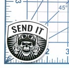 Send It Sticker Vinyl Die Cut Decal Skull Finger Motorcycle Scrapbooking Gift