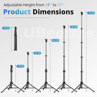 Ubeesize 72  Phone Tripod   Selfie Stick  Camera Tripod Stand With Wireless Remo