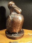 Banthrico Save The Pelican Cast Metal Coin Bank Key Very Nice Newark New Jersey